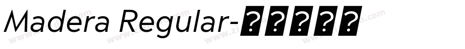 Madera Regular字体转换